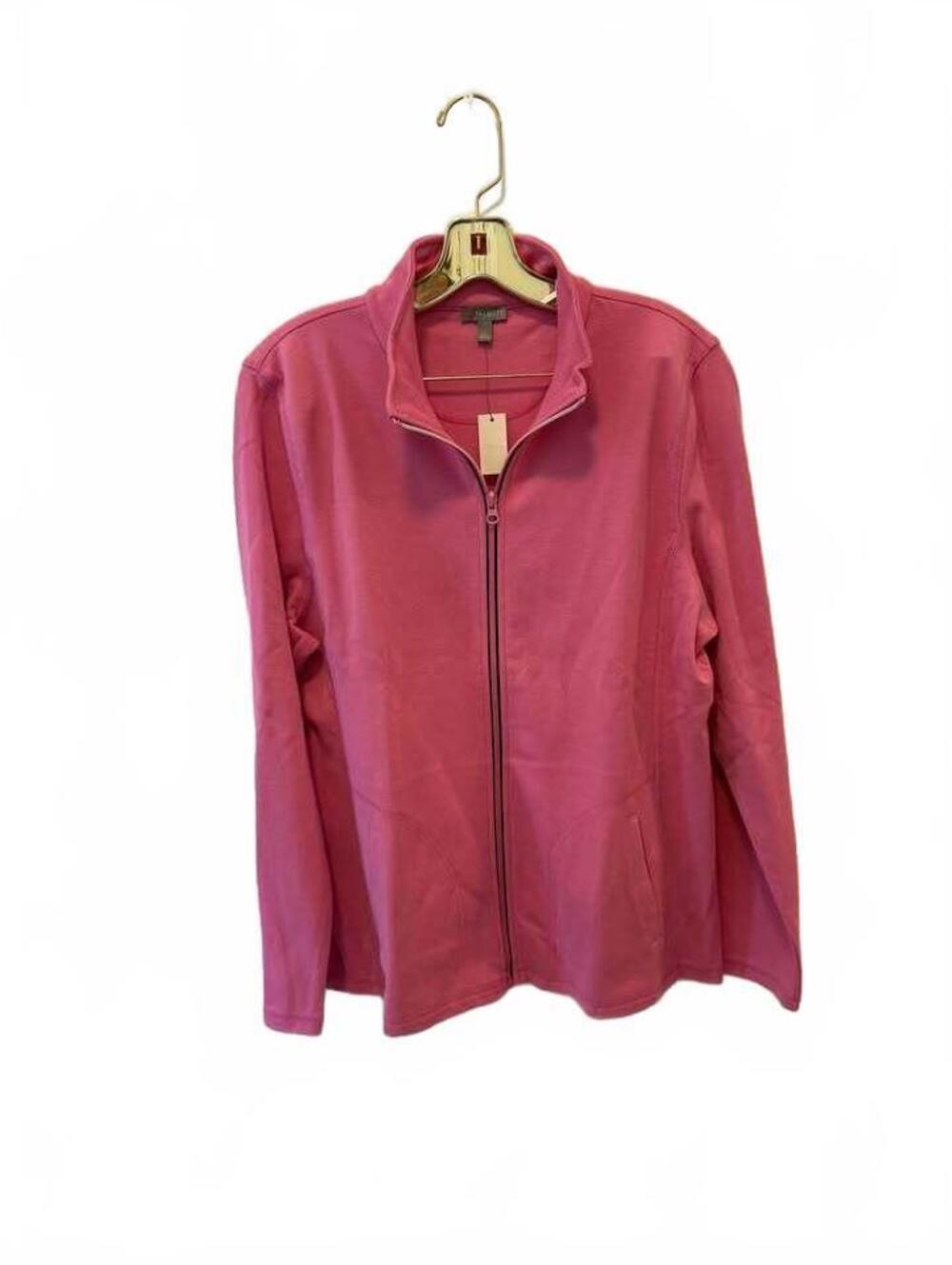 NEW! Talbots Pink Zip-Up Jacket Size L